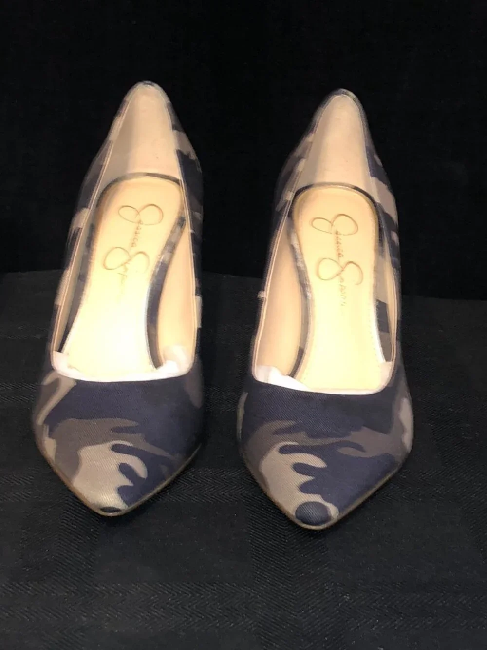 Jessica Simpson Carpena Camo Pump Heels Women Size 7.5 M Fatigue Camouflage